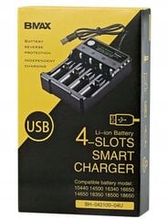 Universalus baterijų įkroviklis (4 kanalų) USB kaina ir informacija | Elementų krovikliai | pigu.lt