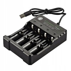 Universalus baterijų įkroviklis (4 kanalų) USB цена и информация | Зарядные устройства для элементов питания | pigu.lt