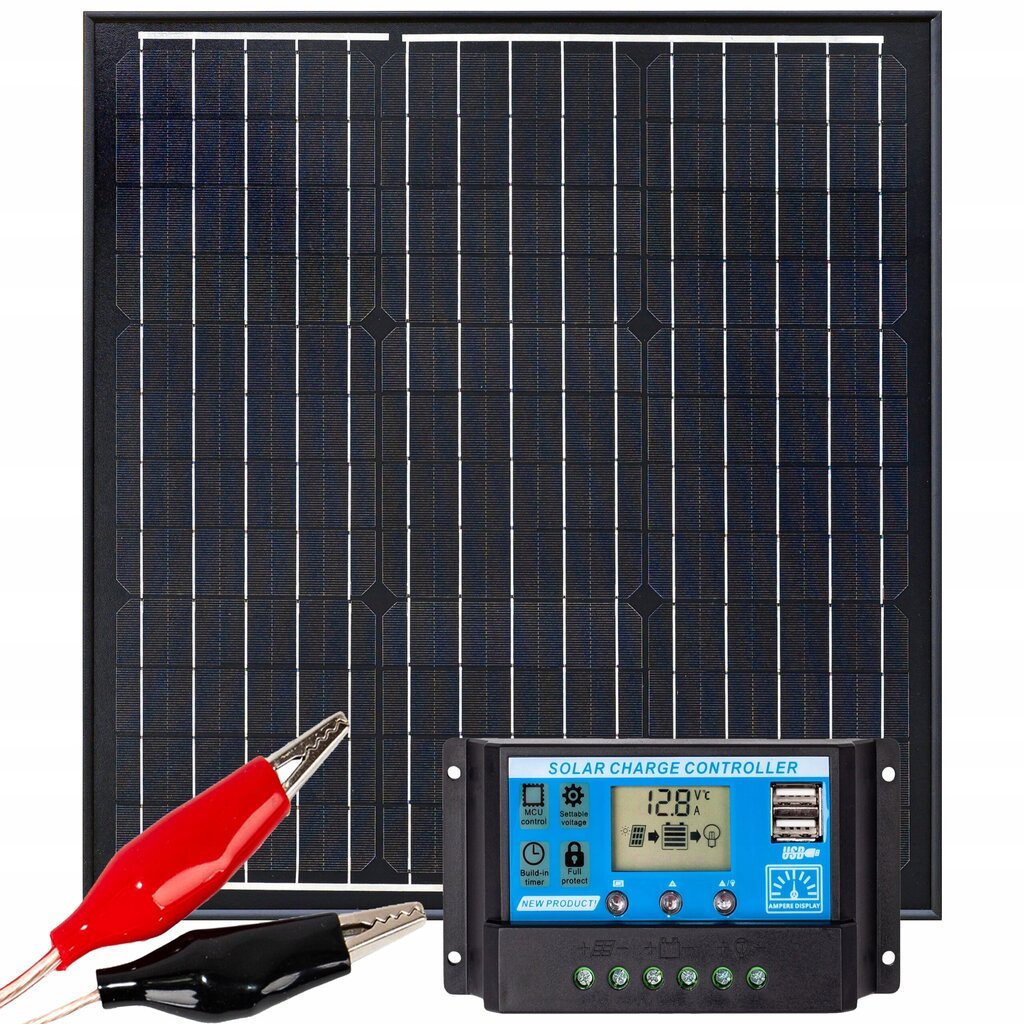 Saulės elektrinės rinkinys 40W kaina ir informacija | Komponentai saulės jėgainėms | pigu.lt