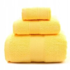 Trijų rankšluoščių rinkinys geltonos spalvos kaina ir informacija | Rankšluosčiai | pigu.lt