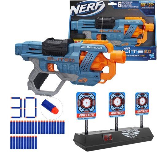 Nerf Elite 2.0 Commander E9485 rinkinys kaina ir informacija | Žaislai berniukams | pigu.lt