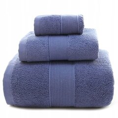 Trijų rankšluoščių rinkinys tamsiai mėlynos spalvos kaina ir informacija | Rankšluosčiai | pigu.lt