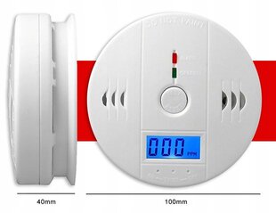 Anglies monoksido CO dujų lcd detektorius цена и информация | Детекторы дыма, газа | pigu.lt