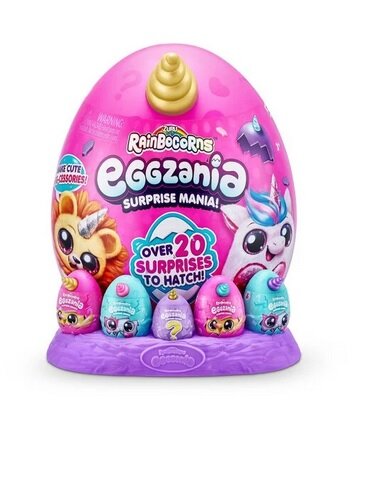 Pliušinis žaislas su aksesuarais Eggzania Rainbocorns, 9258 kaina | pigu.lt