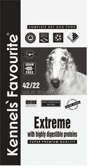 Kennels Favourite Extreme 42/22, super premium klasės, 12,5kg kaina ir informacija | Sausas maistas šunims | pigu.lt