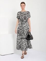 Платье LORIATA 2306 Multicolor 563949657, черно-белое цена и информация | Платья | pigu.lt