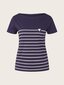Marškinėliai moterims Tom Tailor, tamsiai mėlyna kaina ir informacija | Marškinėliai moterims | pigu.lt