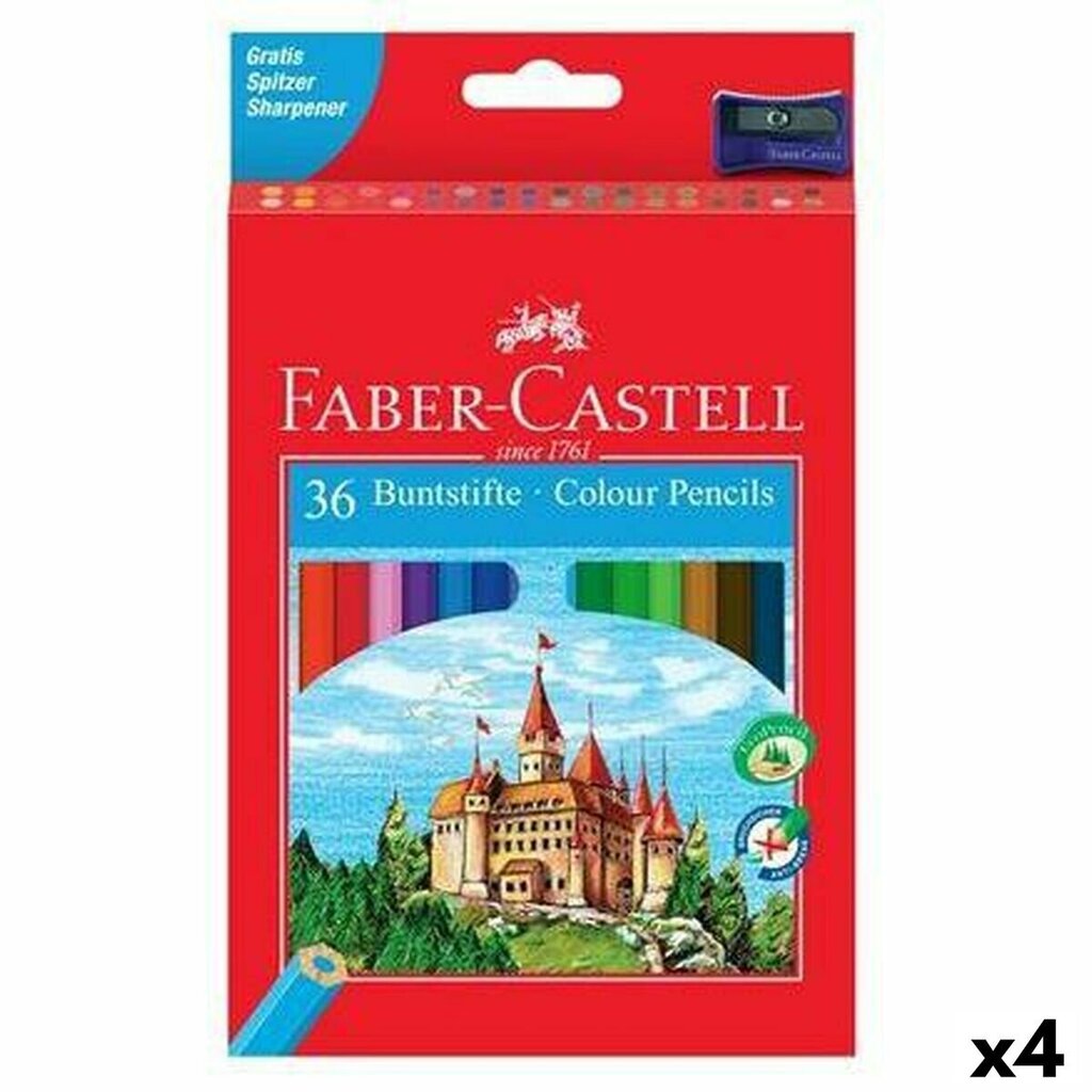 Spalvoti pieštukai Faber Castell, 36 vnt kaina ir informacija | Piešimo, tapybos, lipdymo reikmenys | pigu.lt