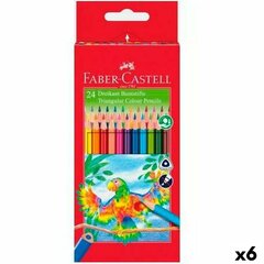 Цветные карандаши Faber-Castell, разноцветные (6 шт.) цена и информация | Принадлежности для рисования, лепки | pigu.lt