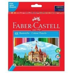 Spalvoti pieštukai Faber Castell, 48 vnt kaina ir informacija | Piešimo, tapybos, lipdymo reikmenys | pigu.lt