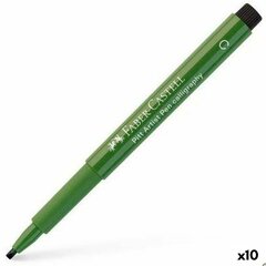 Маркер для каллиграфии Faber-Castell Pitt Artist, потерто-зеленый, 10 шт. цена и информация | Принадлежности для рисования, лепки | pigu.lt