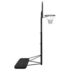 Krepšinio stovas vidaXL, juodas цена и информация | Баскетбольные стойки | pigu.lt
