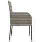 Sodo kėdės su pagalvėlėmis, 48x55x88 cm, 4vnt., pilkos цена и информация | Lauko kėdės, foteliai, pufai | pigu.lt