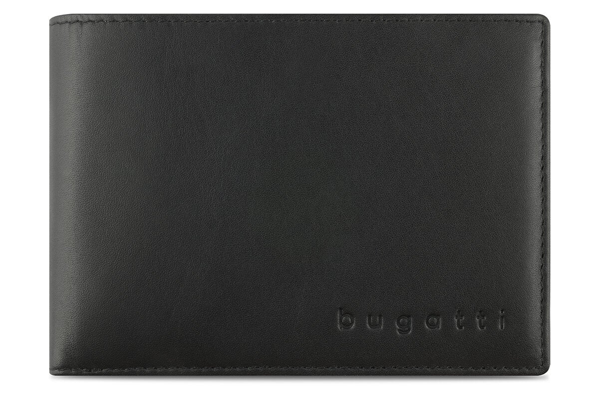 Piniginė vyrams Bugatti, juoda цена и информация | Vyriškos piniginės, kortelių dėklai | pigu.lt