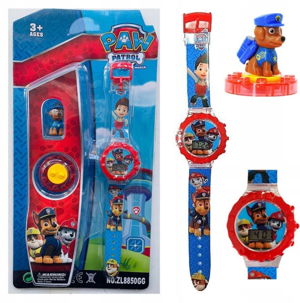 Šunyčių patrulių (Paw Patrol) racijos vaikams ir skaitmeninis laikrodis kaina ir informacija | Lavinamieji žaislai | pigu.lt