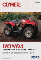 Clymer Honda TRX Recon & Recon Es: 97-16 цена и информация | Книги для подростков и молодежи | pigu.lt