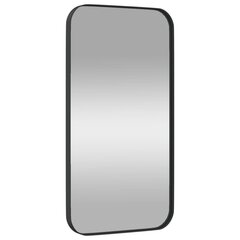 Prie sienos montuojamas veidrodis vidaXL, 30x60cm, juoda kaina ir informacija | Veidrodžiai | pigu.lt