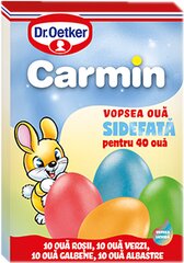 Perlamutriniai kiaušinių dažai Dr.Oetker Carmin, keturių spalvų, 20 g x 30 vnt. kaina ir informacija | Priedai maistui ruošti | pigu.lt