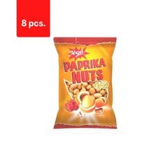 Žemės riešutai Jėga, traškioje luobelėje su paprika, 500g x 8 vnt. kaina ir informacija | Užkandžiai, traškučiai | pigu.lt