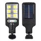 LED jutiklinis lauko šviestuvas jx-616b su saulės baterija, juodas kaina ir informacija | Lauko šviestuvai | pigu.lt