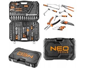 Neo Tools įrankių rinkinys, 233vnt. kaina ir informacija | Mechaniniai įrankiai | pigu.lt