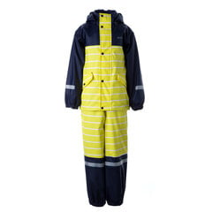 Huppa vaikiškas lietaus komplektas JOONI, geltona-tamsiai mėlyna kaina ir informacija | Lietaus rūbai vaikams | pigu.lt