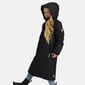 Huppa mergaitiškas pašiltintas pavasarinis-rudeninis paltas NINA, juodas kaina ir informacija | Striukės, paltai mergaitėms | pigu.lt