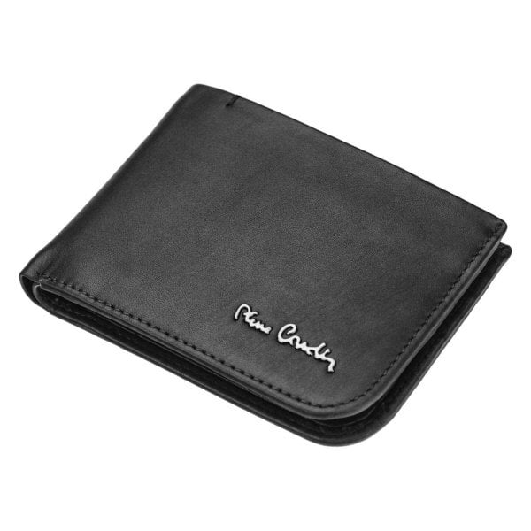 Vyriška odinė piniginė Pierre Cardin, juoda цена и информация | Vyriškos piniginės, kortelių dėklai | pigu.lt