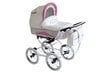 Scarlett universalus vežimėlis Baby Fashion 2in1, white-pink kaina ir informacija | Vežimėliai | pigu.lt