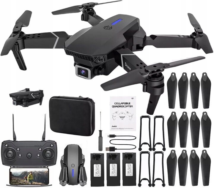 Dronas Dronas E90 PRO kaina | pigu.lt