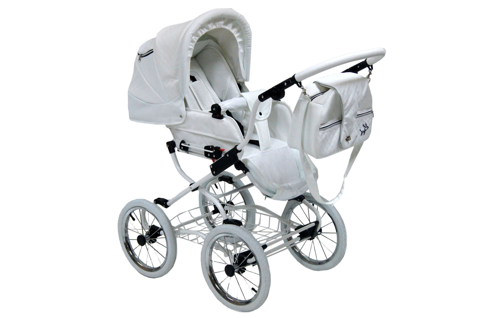 Scarlett universalus vežimėlis Baby Fashion 2in1, white цена и информация | Vežimėliai | pigu.lt