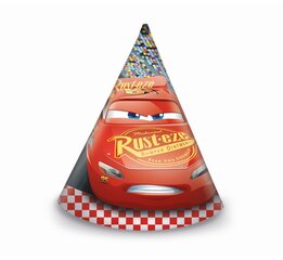 Колпак праздничный, 6 шт "Cars 3" 87803 цена и информация | Праздничные декорации | pigu.lt