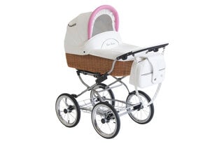 Scarlett universalus vežimėlis Baby Fashion 2in1, white-pink kaina ir informacija | Vežimėliai | pigu.lt