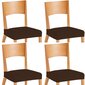 Belmarti Inca kėdžių sėdynių užvalkalai 4 vnt. kaina ir informacija | Baldų užvalkalai | pigu.lt