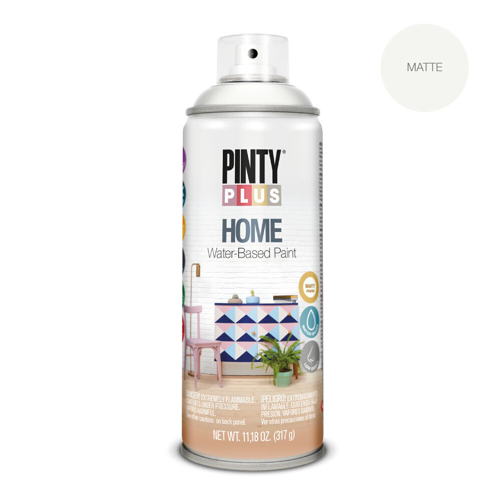 Vandens pagrindo purškiami dažai Neutral White Home PintyPlus 400ml цена и информация | Dažai | pigu.lt