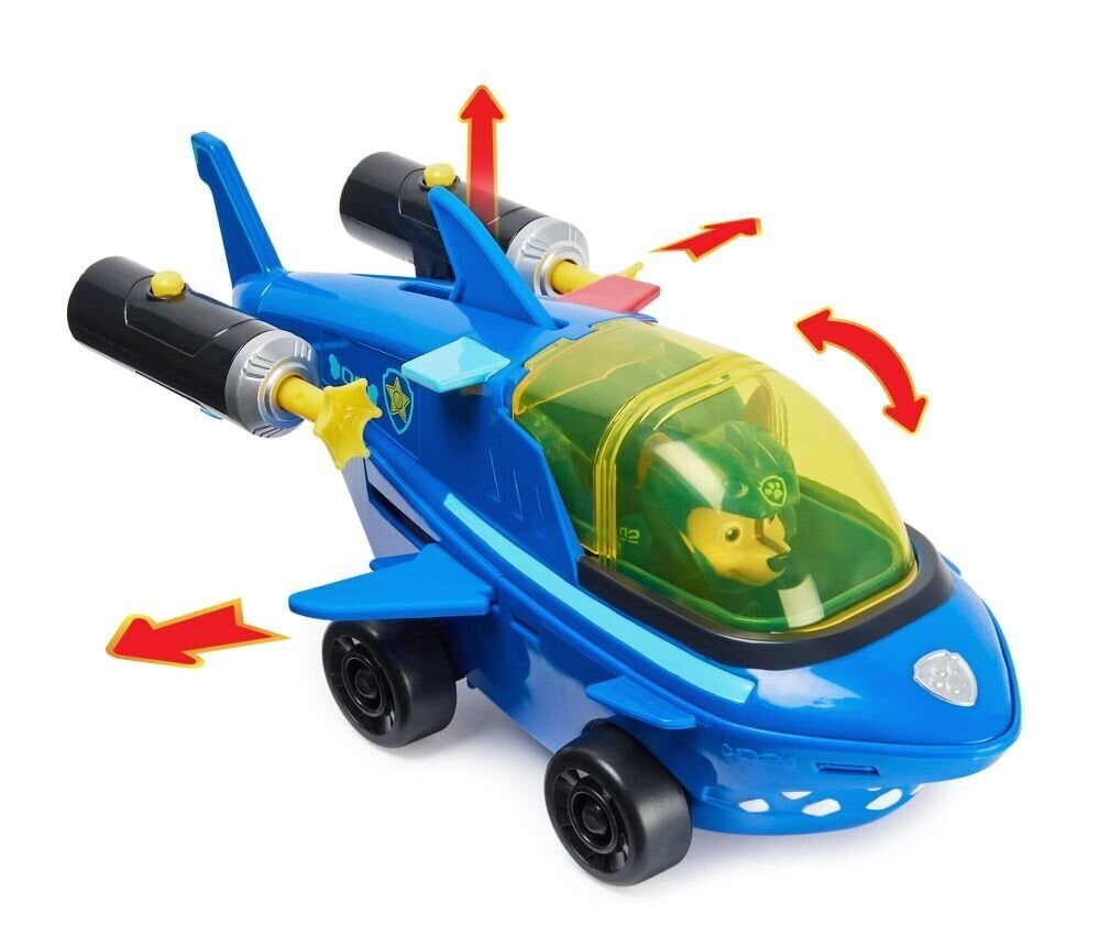 Transporto priemonė Paw Patrol (Šunyčiai Patruliai) Aqua Theamed Chase 6066140, mėlyna kaina ir informacija | Žaislai berniukams | pigu.lt