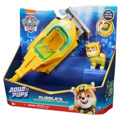 Paw Patrol (Щенячий Патруль) транспортное средство Aqua Theamed Rubble 6066158, желтый цвет цена и информация | Игрушки для мальчиков | pigu.lt