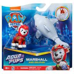 Figūrėlė Paw Patrol (Šunyčiai Patruliai) Aqua Hero Pups Marshall 6066147, raudona kaina ir informacija | Žaislai berniukams | pigu.lt