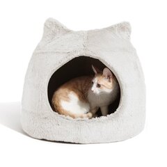 Guolis Outward Hound Meow Hut Fur, 43x43x41 cm цена и информация | Лежаки, домики | pigu.lt