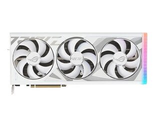 Asus ROG Strix GeForce RTX 4090 24GB GDDR6X White OC Edition (ROG-STRIX-RTX4090-O24G-WHITE NVIDIA) kaina ir informacija | Vaizdo plokštės (GPU) | pigu.lt