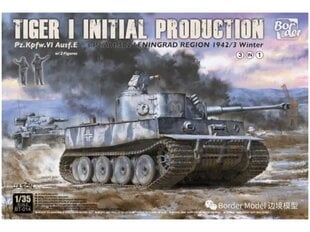 Border Model - Tiger I Initial Production s.Pz.Abt.502 Leningrad Region 1942/43 Winter, 1/35, BT-014 цена и информация | Конструкторы и кубики | pigu.lt