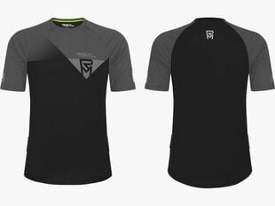 Dviratininko marškinėliai Rock Machine Trail Jersey SS, XL, juodi kaina ir informacija | Dviratininkų apranga | pigu.lt