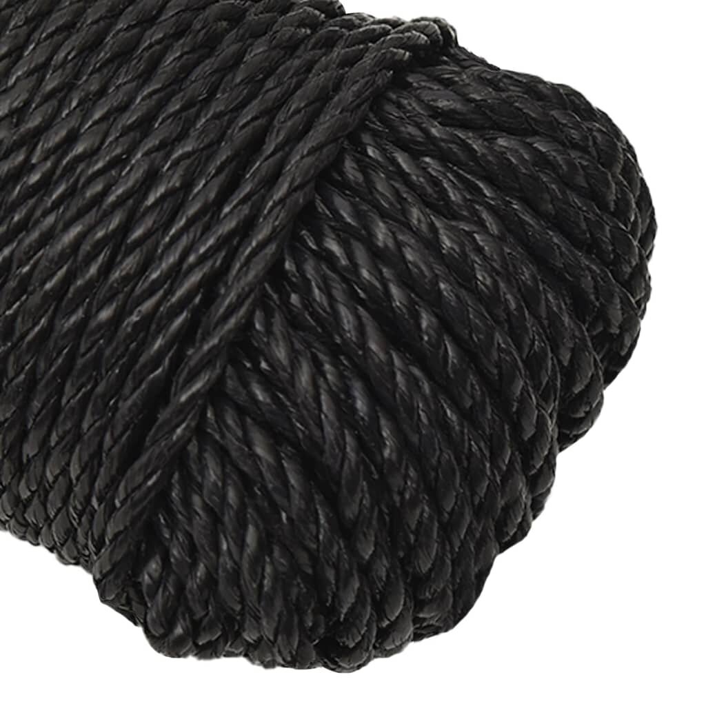 Darbo virvė VidaXL, 8 mm, 50 m, juoda цена и информация | Sodo įrankiai | pigu.lt