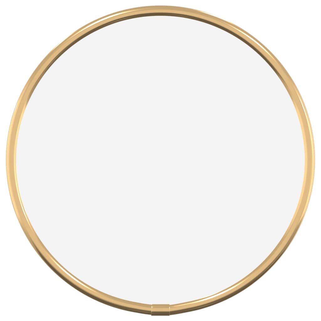 Sieninis veidrodis vidaXL, auksinis цена и информация | Veidrodžiai | pigu.lt
