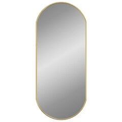 Sieninis veidrodis, auksinis, 70x30cm kaina ir informacija | Veidrodžiai | pigu.lt
