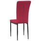 Valgomojo kėdės vidaXL, 4vnt., raudonos kaina ir informacija | Virtuvės ir valgomojo kėdės | pigu.lt