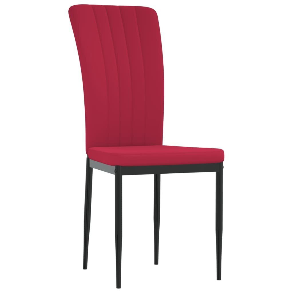 Valgomojo kėdės vidaXL, 4vnt., raudonos цена и информация | Virtuvės ir valgomojo kėdės | pigu.lt