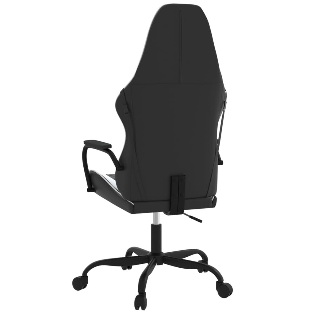 Žaidimų kėdė vidaXL, juoda/balta kaina ir informacija | Biuro kėdės | pigu.lt