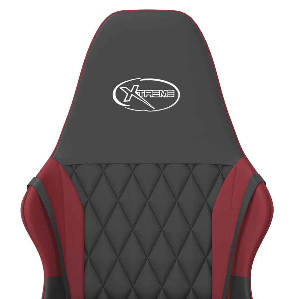 Žaidimų kėdė vidaXL, juoda/raudona цена и информация | Biuro kėdės | pigu.lt