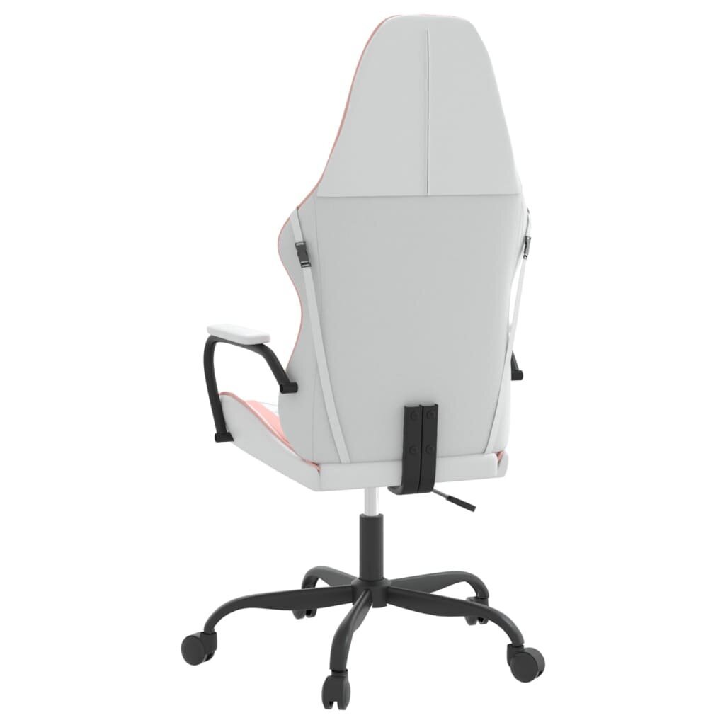 Žaidimų kėdė vidaXL, balta/rožinė цена и информация | Biuro kėdės | pigu.lt
